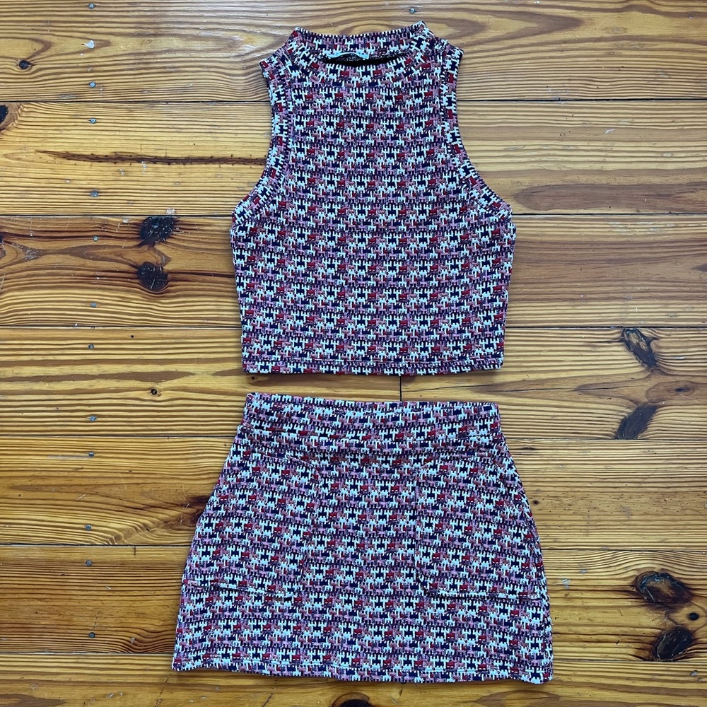 Zara matching set! 💙❤️